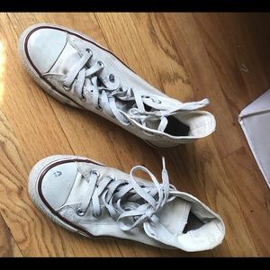 White Converse Hightops